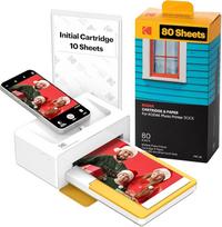 "Kodak Dock Plus" ir "Bluetooth" nešiojamasis momentinių nuotraukų spausdintuvas, nespalvoti aukščiausios kokybės spaudiniai, 10 cm x 15 cm nuotraukos, suderinamas su "iOS" ir "Android