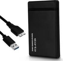 "Storite" 500GB išorinis žaidimų diskas, 2,5 colio kietasis diskas, nešiojamasis išorinis 3.0 USB kietasis diskas, saugykla ir atsarginė kopija, žaidimų diskas, skirtas "Xbox" PS4 PS3 kompiuterio žaidimams "Android" (juodas)