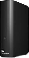 "WD Elements" 22 TB stacionarioji saugykla, suderinama su USB 3.0, papildoma saugykla nuotraukoms, muzikai, vaizdo įrašams ir kitiems failams, atspari smūgiams, mechaninis kietasis diskas, juoda