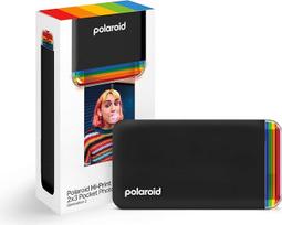 2-osios kartos "Polaroid Hi-Print" - su "Bluetooth" ryšiu sujungtas 2x3 kišeninis nuotraukų ir dažų spausdintuvas - juodas