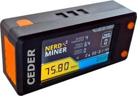 CEDER - Nerdminer V2 Pro Mining Bitcoin BTC 79KH/S Solo Miner Mažas energijos suvartojimas Lengvas BTC Nerd Miner Paruošta surinkta WiFi & USB-C Power Lucky (loterijos Miner laimėti 3,125 BTC) (T-Display)