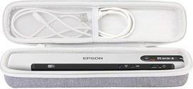 co2CREA Kietas kelioninis apsauginis dėklas, skirtas nešiojamam skeneriui "Epson Workforce ES-50 ES-60W DS-70 DS-80W", tik krepšys