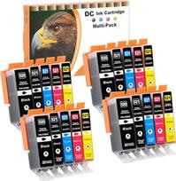 D&C 20x spausdintuvo kasetės, skirtos Canon PGI-520 CLI-521 Pixma IP3600 serijos IP4600 serijos IP4600X IP4700 MP540 MP550 MP560 MP620 serijos MP630 MP640 serijos MP640R MP980 MP980 MP980 MP9 90 MX89060 MX870