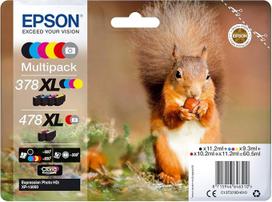 Epson Original 378XL/478XL Tinte Eichhörnchen, XP-15000, Multipack 6-farbig