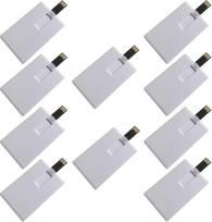 Fenglangrong 10 Stück USB-Flash-Laufwerk,weiß 8GB Kredit-Bankkartenform Flash-Laufwerk Memory Stick U-Disk-Daumen-Geschenk USB Stick Flach