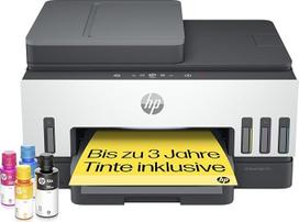 HP Smart Tank 7605 daugiafunkcinis daugiafunkcinis spausdintuvas (spausdintuvas, skeneris, kopijavimo aparatas, FAX, ADF, WLAN, LAN, "AirPrint", su rašalu maždaug 3 metams) nuotraukoms ir dokumentams, iki 1200 puslapių per mėn.