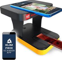 KLIM K2 mobilusis 35 mm juostų skaitytuvas + pozityvų ir negatyvų skaidrių skaitytuvas + nuotraukų skaitytuvas skaitmeninimui + skaidrių skaitytuvas + nuosava ryškinimo stotis namuose + skaidres skaitmeninkite patys