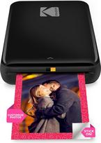 KODAK Step momentinis spalvotų nuotraukų spausdintuvas išmaniesiems telefonams, nešiojamas, mini, cink, 5 x 7,5 cm lipnios nuotraukos, "Bluetooth", suderinamas su "iOS" ir "Android" įrenginiais, linksma redagavimo programėlė, juodas