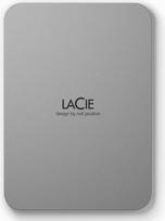 LaCie MOON 5TB MOON STLP5000400 Nešiojamasis 2,5 colio išorinis kietasis diskas "Mac" ir PC sidabrinės spalvos su 3 metų gelbėjimo paslauga