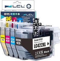 LCL LC422XL didelės talpos rašalo kasetė Brother LC-422 LC-422XL LC422XL LC422XL LC422VAL LC422XLVAL Brother MFC-J5340DW MFC-J5345DW MFC-J5740DW MFC-J6540DW MFC-J6940DW (4 pakuotės KCMY)