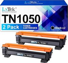 LxTek TN1050 tonerio kasetė, suderinama su Brother TN-1050 TN1050, skirta DCP-1510 DCP-1610W DCP-1612W DCP-1512 MFC-1910W MFC-1810 HL-1110 HL-1212W HL-1210W HL-1112 (juoda, 2 vnt.)