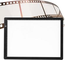 Skaidrių peržiūra, A4 skaidrių peržiūra, skaidrių filmų negatyvų nuskaitymas, su 3 reguliuojamais ryškumais, LED USB šviesos skeneris, šviesos dėžutės skeneris, skirtas piešti menininkų eskizus