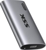 SSK 512GB išorinis SSD kietasis diskas, nešiojamasis SSD iki 550MB/s greitas išorinis SSD USB 3.2 Gen2 USB C SSD "iPhone 15/Pro", "Windows", "Mac", "Android" su LED lemputėmis, apdaila, išmanusis palaikymas