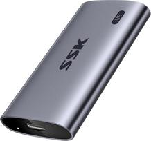 SSK nešiojamasis 1 TB SSD diskas, iki 2000MB/s spartos išorinis kietasis diskas, išorinis USB 3.2 Gen2X2 NVMe SSD kietasis diskas, itin mažas energijos suvartojimas, skirtas "iPhone 15"/"MacBook/Pro"/OTG telefonams/nešiojamiesiems kompiuteriams