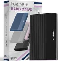 SUHSAI 500GB išorinis kietasis diskas, nešiojamasis 2,5 colio kietasis diskas, USB 3.0 kietasis diskas, saugyklos išplėtimo, atsarginės kopijos ir saugojimo įrenginys, suderinamas su "Mac", staliniais kompiuteriais, "Xbox", žaidimų konsolėmis (juodas)