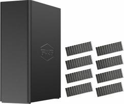 TERRAMASTER F8 SSD NAS saugykla - 8 lizdų visų SSD NAS serveris N95 QuadCore CPU, 8GB DDR5 RAM, 10GbE prievadas, delno dydžio galinga tinklo saugykla (be disko)