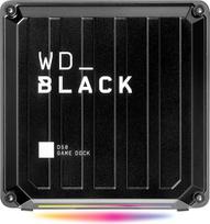 WD_Black D50 žaidimų dokas 1 TB (2x "Thunderbolt 3" prievadai, DisplayPort 1.4, 2x USB-C, 3x USB-A, garso įjungimas / išjungimas ir "Gigabit Ethernet" pritaikomas RGB apšvietimas) Juoda