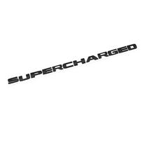 3D Metalinis Automobilio Lipdukas Emblema Auto Ženklelis Lipdukas Supercharged Logotipui juoda