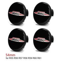 4 vnt. automobilio rato stebulės dangtelio lipdukas ratlankio lipdukas padangos centro emblema, skirta MINI Cooper s R55 R60 R61 F54 F55 F56 F57 F60 priedams 54mm
