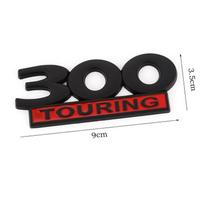 Automobilio lipdukas metalinis 300 Touring emblema ženklelis Motociklo bagažinės lipdukai, skirti D/o-dge Je-ep Ch/rysler Viper GTS 2019 Vespa GTS 300 Touring juoda