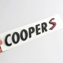3D ABS Automobilio Lipdukai Galinio Bagažo Dangčio Galinis Emblema Ženklelis Raidės Lipdukai Mini Cooper S R55 R56 R57 R58 R59 R60 R61 F54 F55 F56 F60 juoda