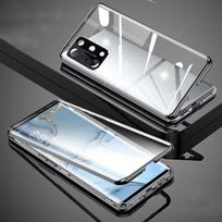 Magnetinis belaidžio įkrovimo dėklas Oneplus 11 10 Pro Aliuminio Metalinis Bamperis Kameros Apsauga PC Akrilo Telefono Dangtelis Nord 2 CE 5G For Nord 2 5G juoda
