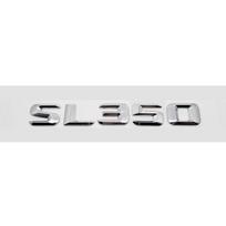Automobilio galinės bagažinės logotipo lipdukai, skirti SL350 SL400 SL450 SL500 SL550 SL600, Automobilio galinės dalies 3D emblemos ženklelis Lipdukas SL350 sidabras