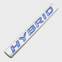 HYBRID logotipo automobilio galinės bagažinės emblemos lipdukas automobilio kėbulo šoninio ženklelio lipdukas, skirtas Civic Fit Accord Odyssey Jazz CRV Vezel D