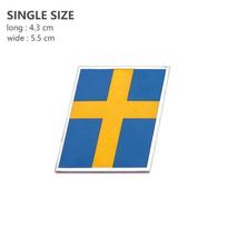 3D plonas aliuminio lipdukas RDESIGN Polestar AWD Ocean Race emblema Švedijos karūnos ženklelis, skirtas XC60 XC90 XC40 V40 V60 V90 S60 S90 automobilio lipdukas 1