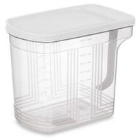 Plastikinis indas su matavimo taure ir rankena, 2,5 l
