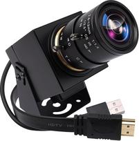 "Svpro 4K" kamera USB HDMI Dual Out rankinio priartinimo internetinė kamera kompiuteriui, transliacijos internetinė kamera su 2,8-12 mm CS laikiklio objektyvu, skirta fotografuoti iš arti, CMOS IMX415 pramoninė kamera, skirta mašinų matymui