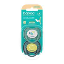 BABOO® Calmy silikoniniai ortodontiniai čiulptukai (2 vnt) su sterili. dėž., Lagoon Fiesta, 6+ mėn