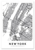 Plakat Nowy Jork plan miasta mapa 21x29,7 cm A4