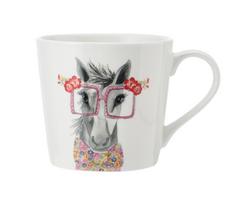LifetimeBRANDS porcelianinis puodelis "Horse", 380 ml