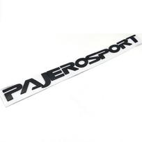 Automobilio priekinio variklio dangčio logotipas emblema ženklelis lipdukas pavadinimo lentelė Pajero Montero Sport visureigiui Pajerosport juoda
