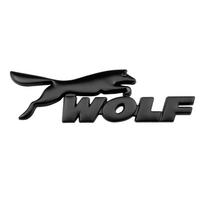 Metalinis emblemos ženklelis automobilio priekinės grotelės ženklelis bagažinės lipdukas vilko logotipui Kuga Ranger Mustang F150 Fiesta Focus Mondeo modifikavimui Badge Sticker juoda