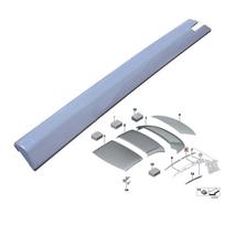 5 kairiųjų kabrioleto stogo apdailos juostelių + spaustukų rinkinys, skirtas BMW E93 335i F83 F33 420i 54377184037 54377187747 CHINA