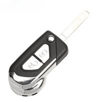 2/3 mygtukų atlenkiamas nuotolinio automobilio rakto korpuso dangtelis Citroen DS3 2005 - 2014 metams, nepjautas VA2 ašmenys, pakaitinis 2 button