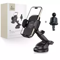 Tech-Protect V3 Car Holder for Dashboard, Windshield or Air Vent Mount – juodos spalvos