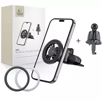 Tech-Protect N56 Magnetic MafSafe Car Holder CD Slot Mount – juodos spalvos