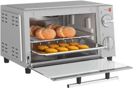 Gruzdintuvė HOMCOM 9L mini orkaitė su kepimo skarda, grotelėmis, 100 °C–230 °C, su reguliuojama temperatūra ir kepimo laiku, 60 min. laikmačiu, 750 W, nerūdijantis plienas, sidabrinė