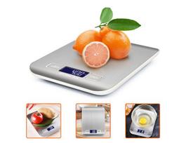 Virtuvinės svarstyklės Virtuvinės svarstyklės 10 kg skaitmeninės virtuvės svarstyklės LCD ekranas nerūdijančio plieno elektroninės svarstyklės