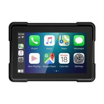Nešiojamas motociklo stereofoninis GEARELEC belaidis CarPlay Android Auto ekranas 5 colių dvigubas Bluetooth IP67 atsparus vandeniui