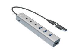 i-tec USB-C/USB-A Charging Metal Hub - 7 Ports