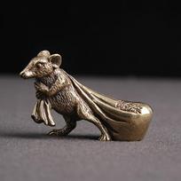 Gryno vario Lucky Mouse figūrėlės Stalinio kompiuterio papuošalai Namų apdaila Žalvaris Gyvūnai Miniatiūros Biuro dekoras Amatai Arbata Naminių gyvūnėlių dovanos