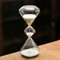 Irregular Three-layer Striped Hourglass Timer Home Installed Glass Hourglass Kitchen Office Time Management Tool Holiday Gift