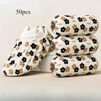 50 vnt. Aukštos kokybės vienkartiniai batų užvalkalai namams, biurui ir pramoniniam naudojimui Apsaugokite savo grindis nuo purvo, molio ir šiukšlių 50pcs