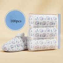 100 vnt. ekologiški vienkartiniai batų užvalkalai, pagaminti iš biologiškai skaidžių medžiagų, žalesniam pasirinkimui 100pcs
