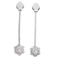 2 vnt. Kristalinės užuolaidos magnetinis raištis Nerūdijančio plieno elegantiškas gėlių užuolaidų spaustukas Sagtis