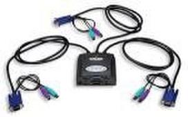 INTELLINET Mini KVM Switch, 4 Port PS/2, 502528